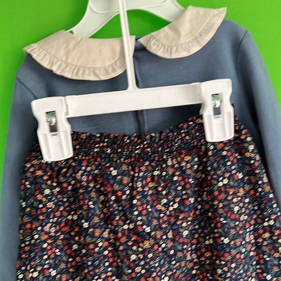 Edgehill Collection Peter Pan Long Sleeve Top Floral Classic Boho Pants Set 24M - Picture 5 of 5